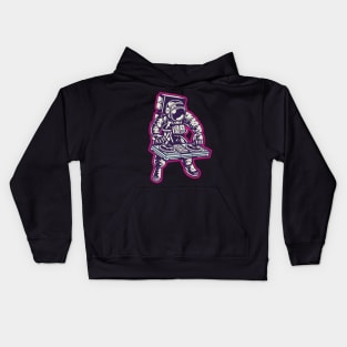 astronauta dj Kids Hoodie